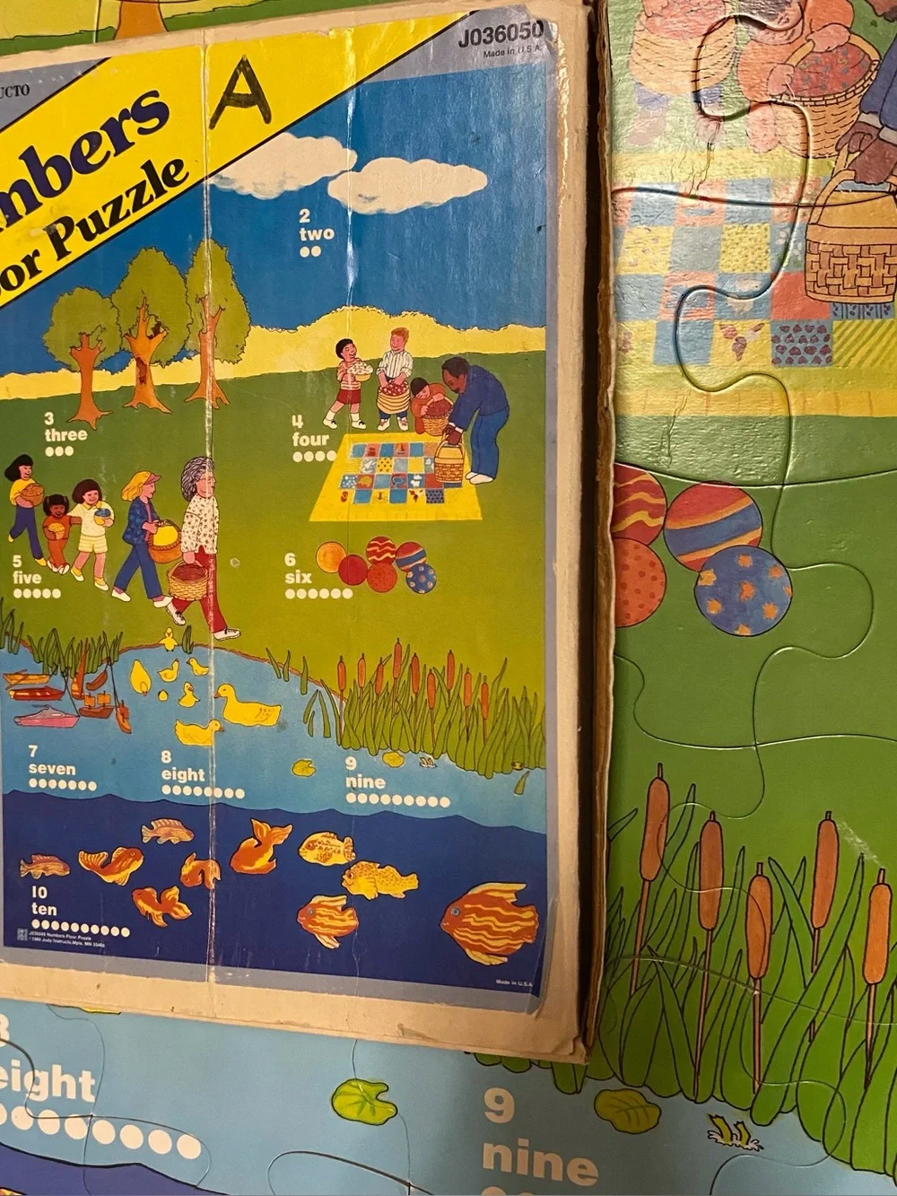 Judy Instructo Vintage Floor Puzzle Numbers 1988 J036050 Preschool Home School